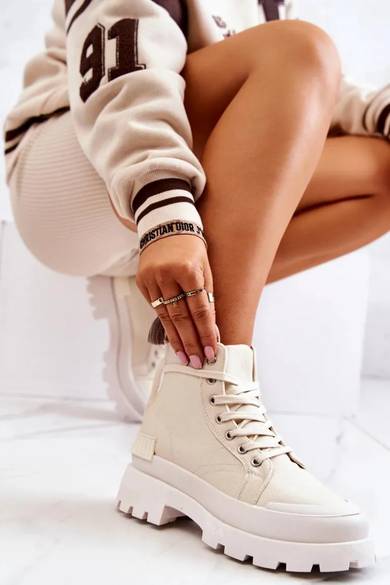 Trapery Wiązane Beżowe Faithfull