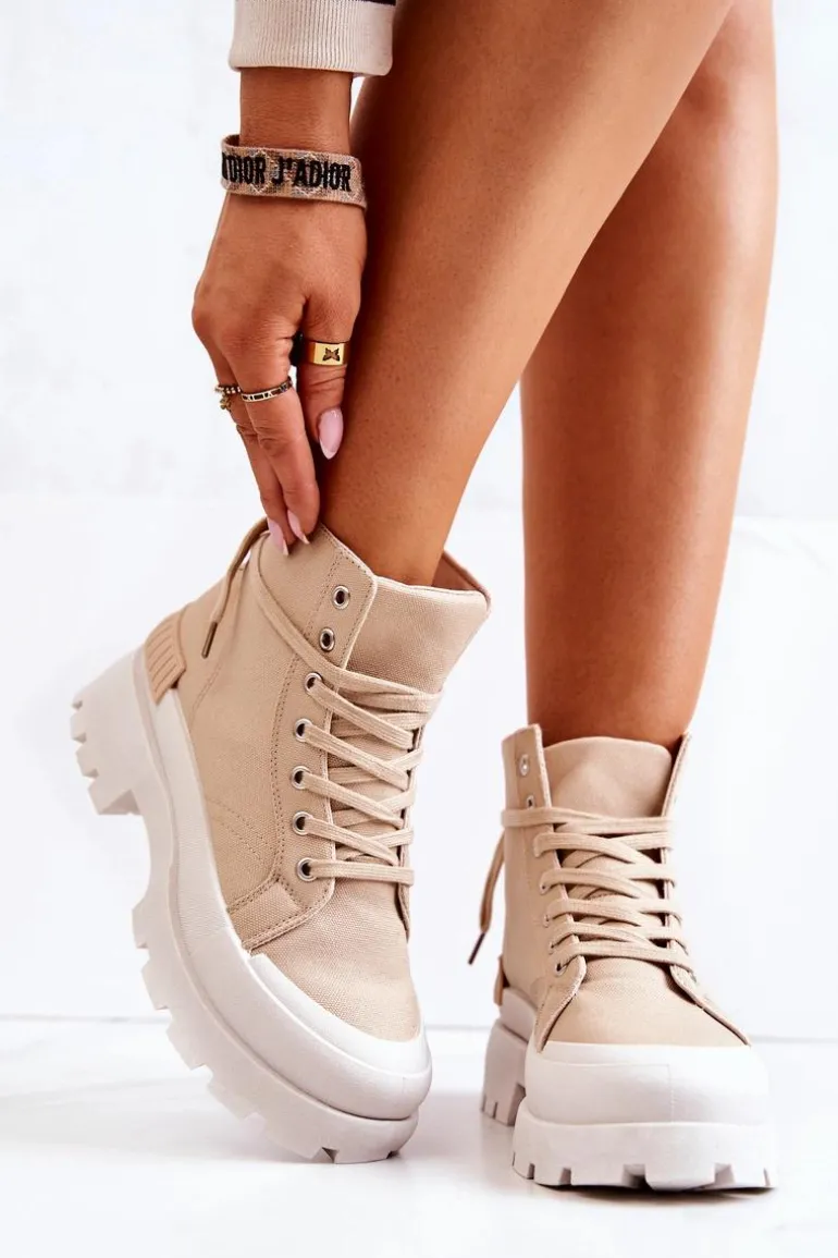 Trapery Wiązane Ciemnobeżowe Faithfull