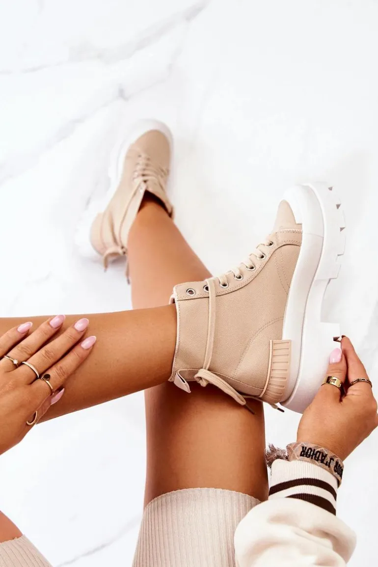 Trapery Wiązane Ciemnobeżowe Faithfull