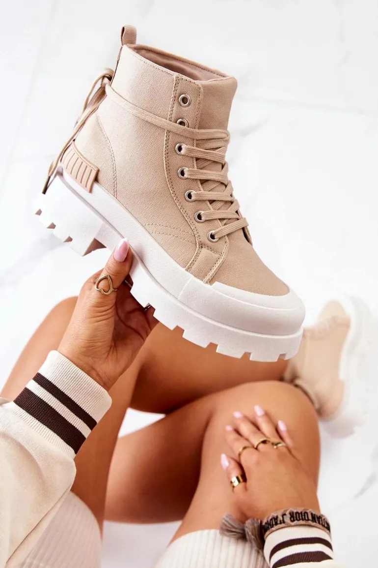 Trapery Wiązane Ciemnobeżowe Faithfull