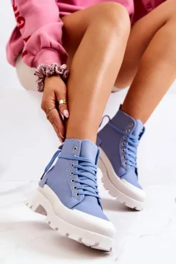 Trapery Wiązane Niebieskie Faithfull