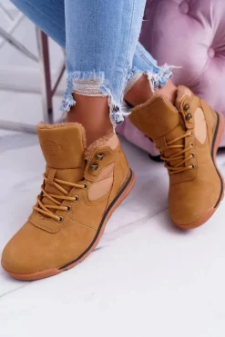 Trekkingowe Damskie Ocieplane Buty z Kożuszkiem Sheep