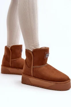 Wegańskie Śniegowce Na Platformie D.Franklin DFSH371004 Brązowe