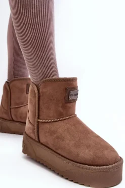 Wegańskie Śniegowce Na Platformie D.Franklin DFSH371004 Ciemnobeżowe