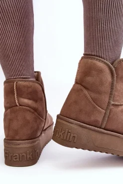 Wegańskie Śniegowce Na Platformie D.Franklin DFSH371004 Ciemnobeżowe