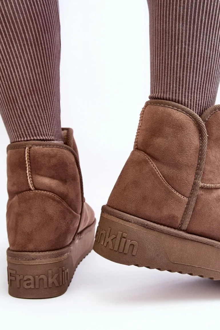 Wegańskie Śniegowce Na Platformie D.Franklin DFSH371004 Ciemnobeżowe