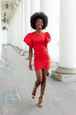 Wiązane Sandały Na Słupku Złote Catwalk