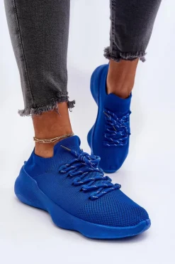 Wsuwane Buty Sportowe Damskie Niebieskie Juhitha