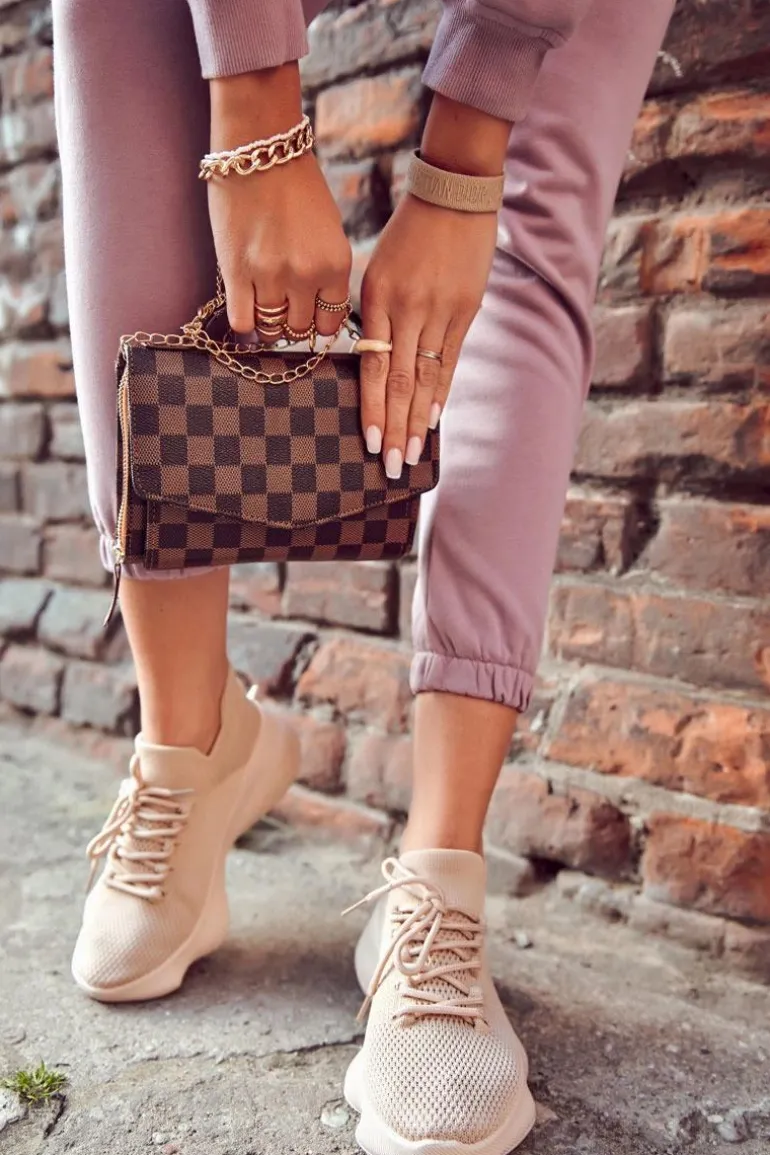 Wsuwane Buty Sportowe Damskie Beżowe Dalmiro