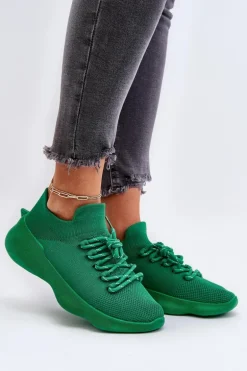 Wsuwane Buty Sportowe Damskie Zielone Juhitha