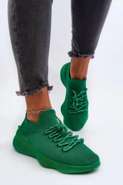 Wsuwane Buty Sportowe Damskie Zielone Juhitha