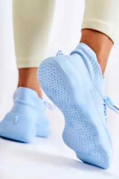 Wsuwane Buty Sportowe Damskie Jasnoniebieskie Dalmiro