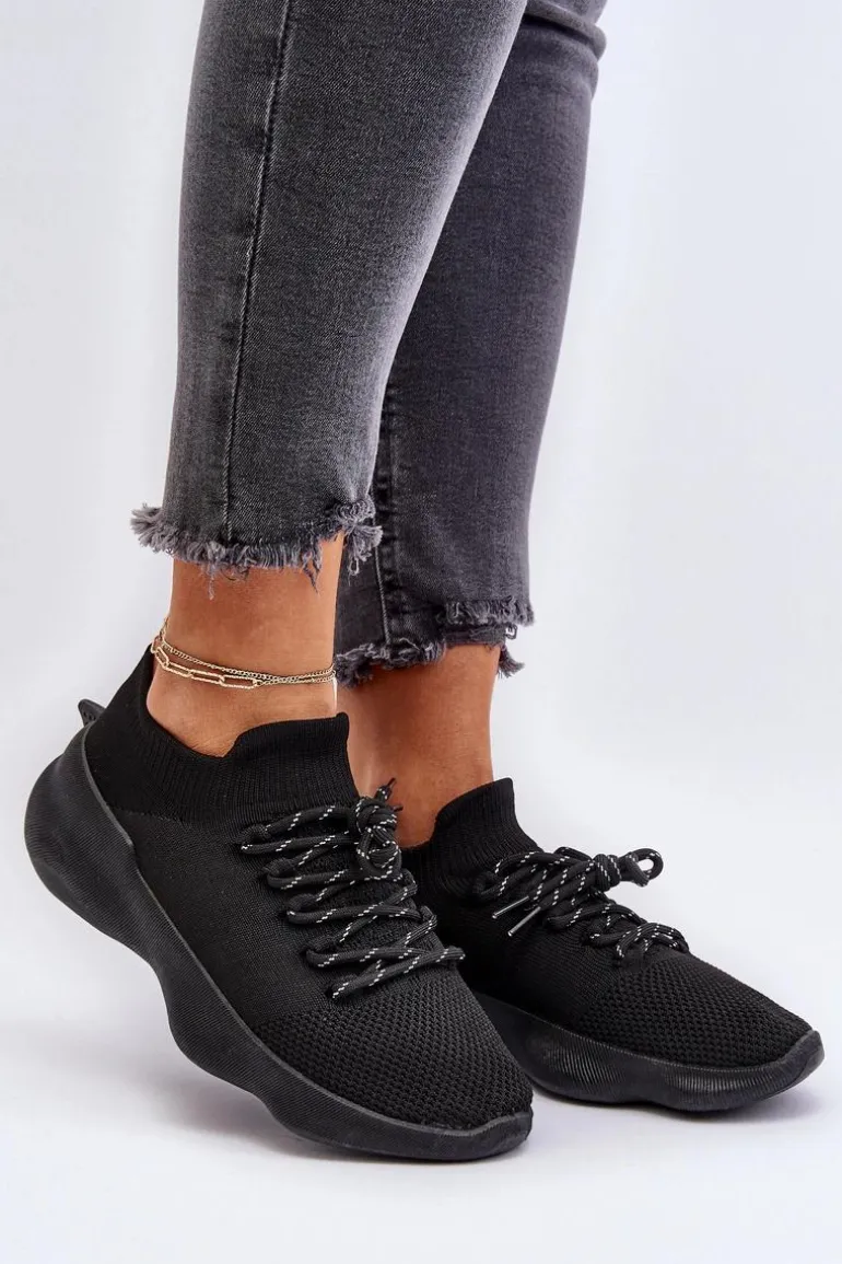 Wsuwane Buty Sportowe Damskie Czarne Juhitha