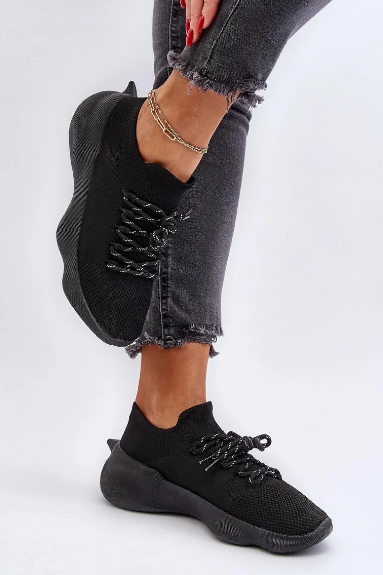Wsuwane Buty Sportowe Damskie Czarne Juhitha