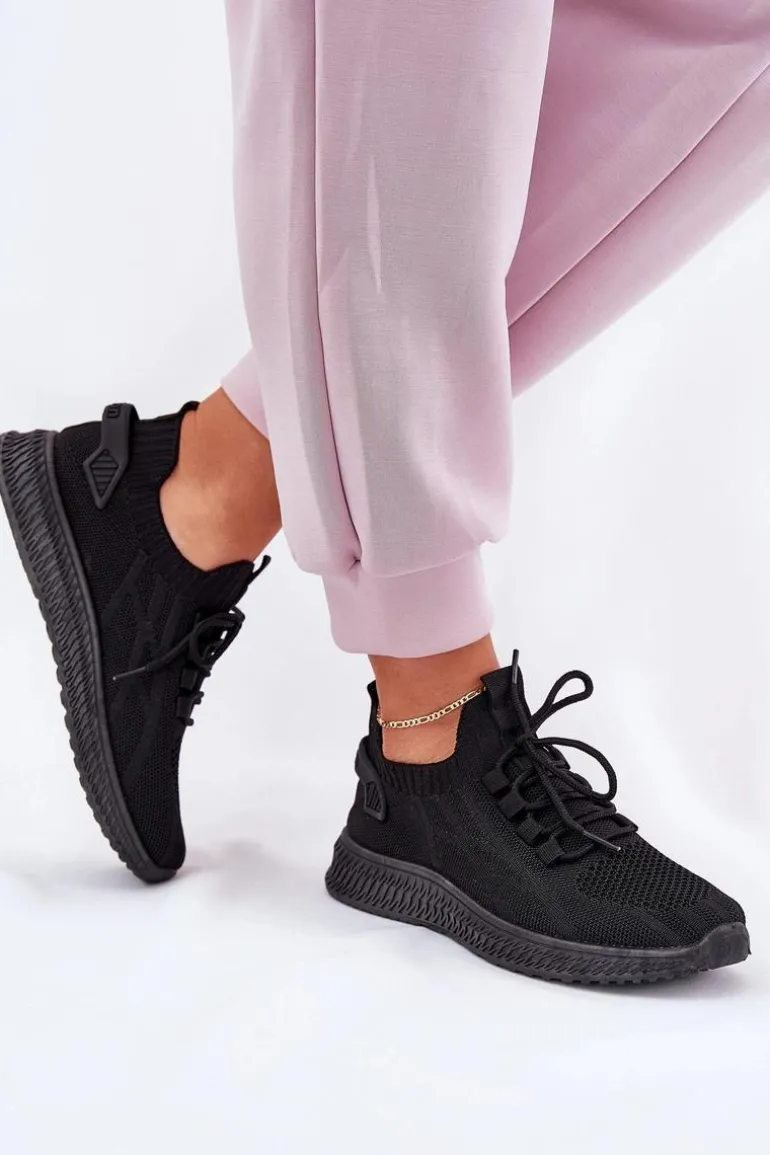 Wsuwane Buty Sportowe Damskie Czarne Galdia