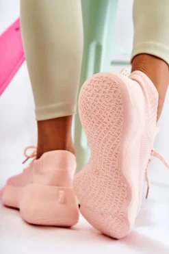 Wsuwane Buty Sportowe Damskie Różowe Dalmiro