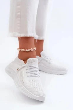 Wsuwane Buty Sportowe Damskie Białe Jagelia