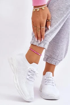Wsuwane Damskie Buty Sportowe Białe Ellison