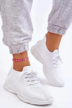 Wsuwane Damskie Buty Sportowe Białe Ellison