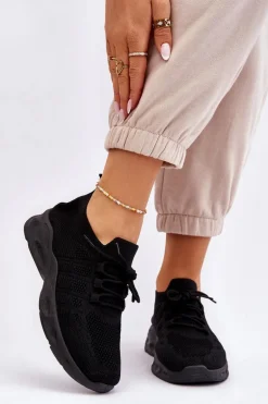 Wsuwane Damskie Buty Sportowe Czarne Ellison