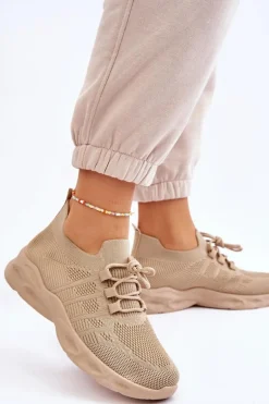 Wsuwane Damskie Buty Sportowe Beżowe Ellison