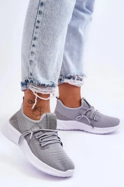 Wsuwane Damskie Buty Sportowe Szare Hold Me!