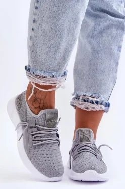 Wsuwane Damskie Buty Sportowe Szare Hold Me!