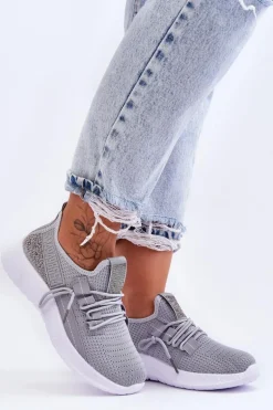 Wsuwane Damskie Buty Sportowe Szare Hold Me!