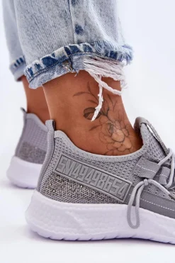 Wsuwane Damskie Buty Sportowe Szare Hold Me!