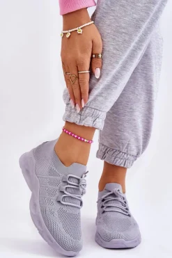Wsuwane Damskie Buty Sportowe Szare Ellison