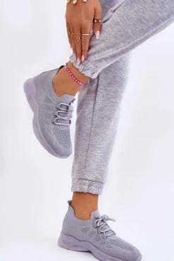 Wsuwane Damskie Buty Sportowe Szare Ellison