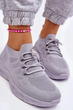 Wsuwane Damskie Buty Sportowe Szare Ellison