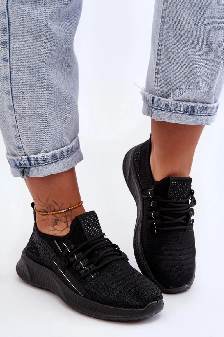 Wsuwane Damskie Buty Sportowe Czarne Hold Me!