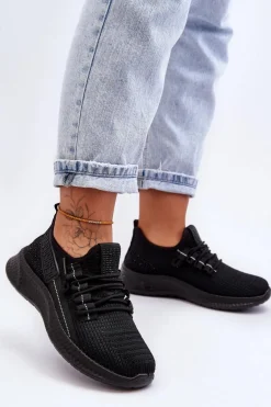 Wsuwane Damskie Buty Sportowe Czarne Hold Me!