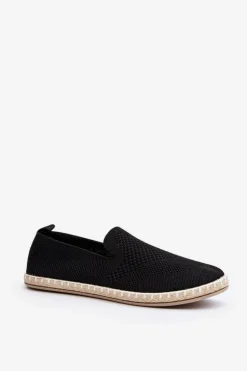 Wsuwane Damskie Espadryle Czarne Harmonie
