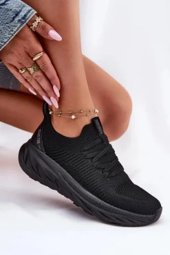 Wsuwane Lekkie Buty Sportowe Damskie Big Star RR274A132 HI-POLY SYSTEM Czarne