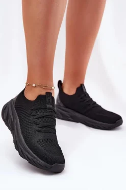 Wsuwane Lekkie Buty Sportowe Damskie Big Star RR274A132 HI-POLY SYSTEM Czarne