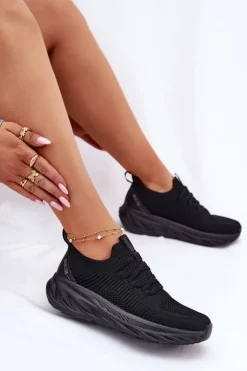 Wsuwane Lekkie Buty Sportowe Damskie Big Star RR274A132 HI-POLY SYSTEM Czarne