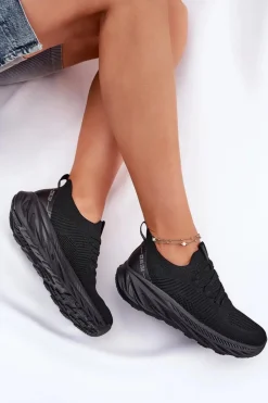 Wsuwane Lekkie Buty Sportowe Damskie Big Star RR274A132 HI-POLY SYSTEM Czarne