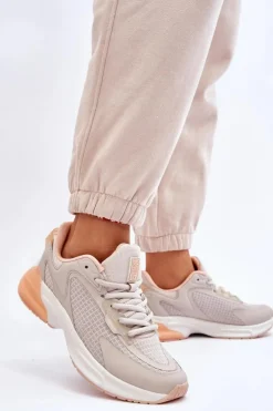 Wygodne Buty Sportowe Memory Foam System Big Star LL274336 Beżowe