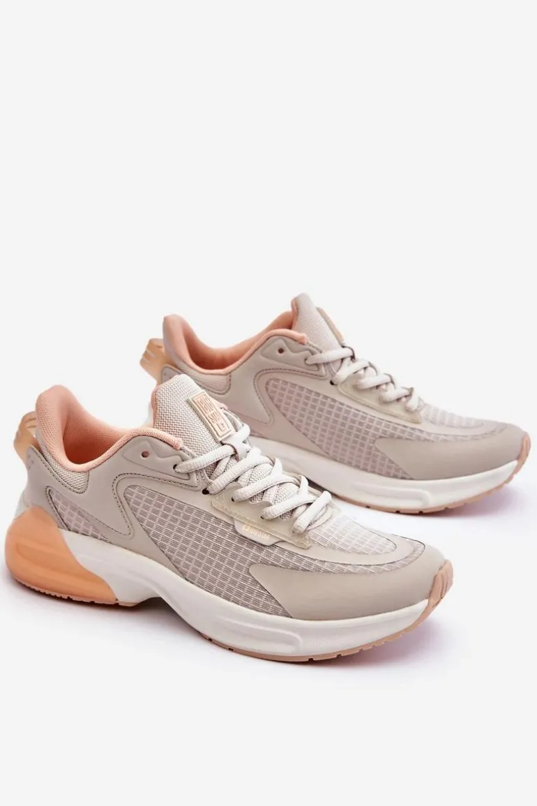 Wygodne Buty Sportowe Memory Foam System Big Star LL274336 Beżowe