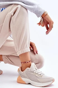 Wygodne Buty Sportowe Memory Foam System Big Star LL274336 Beżowe