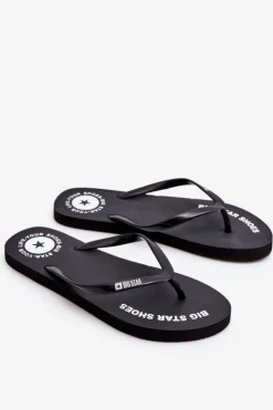 Wygodne Klapki Japonki Big Star LL274800 Czarne