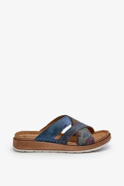 Wygodne Lekkie Klapki Damskie Inblu GS000052 Granatowe