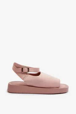 Wygodne Sandały Damskie Na Platformie Różowe Rubie