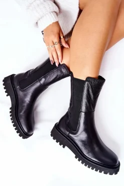 Wysokie Botki Sztyblety Big Star II274416 Czarne