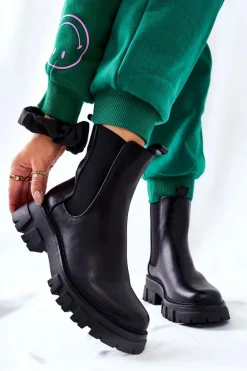 Wysokie Botki Sztyblety Czarne Hallam