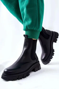 Wysokie Botki Sztyblety Czarne Hallam