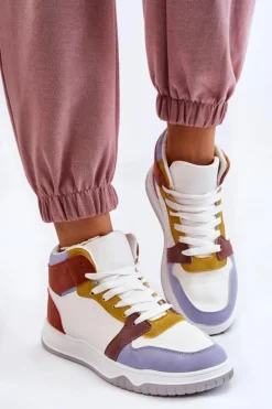 Wysokie Damskie Buty Sportowe Trampki Multikolor Rumour