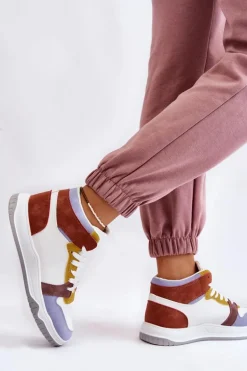 Wysokie Damskie Buty Sportowe Trampki Multikolor Rumour